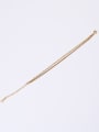 thumb Titanium With Gold Plated Simplistic Multi-layer Chain Bracelets 2