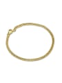 thumb Personality Letter O Shaped 18K Gold Plated Bracelet 0