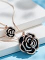 thumb Rose Shaped Sweater Necklace 3