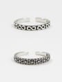 thumb 925 Sterling Silver With Antique Silver Plated Vintage Lines Rings 1