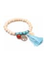 thumb Wooded Beads Creative Tassel Accessories Bracelet 2