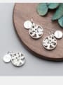 thumb 925 Sterling Silver With Antique Silver Plated Trendy Round Findings & Components 3