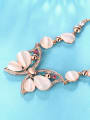 thumb Women Elegant Butterfly Shaped Opal Necklace 2