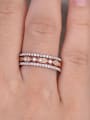 thumb Copper With White Gold Plated Delicate Cubic Zirconia Rings 1