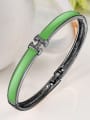 thumb Green Black Gun Plated H Shaped Bangle 1