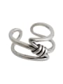 thumb 925 Sterling Silver With Antique Silver Plated Simplistic free size Rings 0