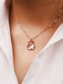 thumb Bear-shape Pendant Clavicle Necklace 0