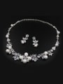 thumb Three Pieces Jewelry Artificial Pearls Zircons Hair Accessories 1