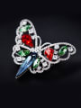 thumb Colorful Butterfly-shaped Crystal Brooch 2