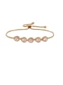 thumb Copper With Gold Plated Simplistic Water Drop adjustable Bracelets 3