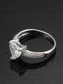 thumb Engagement Jewelry Heart AAA Zircon Ring 2