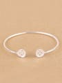 thumb Little Button Silver Opening Bangle 0