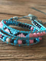 thumb Double Layer Colorful Leather Rope Bracelet 3