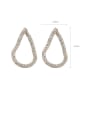 thumb Alloy With Gold Plated Personality Geometric Cluster Earrings 3