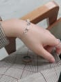 thumb 925 Sterling Silver With Cubic Zirconia  Simplistic Round Bracelets 2