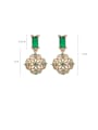 thumb Alloy With Gold Plated Delicate  Hollow  Flower Drop Earrings 2