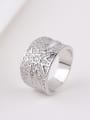 thumb Fashion Platinum Plated Cubic Zirconias Star Copper Ring 0