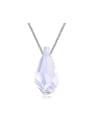 thumb Simple Water Drop austrian Crystal Pendant Necklace 0