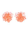thumb Alloy With Rose Gold Plated Cute Flower Stud Earrings 0