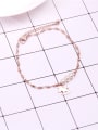 thumb Beads Artificial Pearls Fashion Titanium Anklet 2