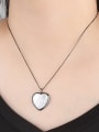 thumb Copper With Shell Trendy Heart Locket Necklace 1