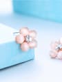 thumb Plum Blossom Shaped Zircon stud Earring 2