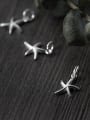thumb 925 Sterling Silver With Silver Plated Simplistic starfish Charms 1