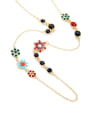 thumb Colorful Simple Long Alloy Necklace 2