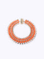 thumb Alloy Artificial Stones Bohemia Party Double Layer Necklace 0