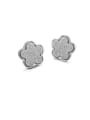 thumb New Summer Frosted Flower stud Earring 2