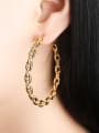thumb Copper With Gold Plated Fashion Round Hoop Earrings 1