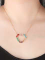 thumb Copper With Glass stone Trendy Heart Necklaces 1