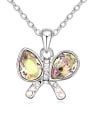 thumb austrian Elements Crystal Necklace Jiaoutiancheng bow crystal pendant Pendant with Zi 1