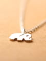thumb Simple Little Elephant Silver Necklace 1