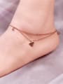 thumb Lovely Fashion Double Chain Anklet 1