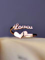 thumb Rose Gold Plated Love Heart-shape Opening Ring 2