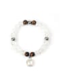 thumb Shining Crystal Natural Stones Elegant Bracelet 0