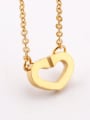 thumb Simple Opening Hollow Heart shaped Necklace 2