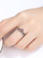 thumb Thai Silver With Cubic Zirconia Vintage Heart Free Size  Rings 1