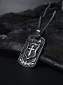 thumb Delicate Tag Shaped Stainless Steel Necklace 1