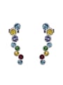 thumb S925 Silver Colorful drop earring 0