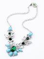 thumb Fashion Flower Shaped Artificial Stones Alloy Necklace 1
