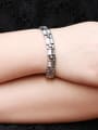 thumb Simple Cubic Magnets Titanium Bracelet 1