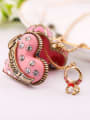 thumb Alloy Gold Plated Heart-Shaped Box Sweater Necklace 3