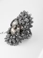 thumb Personalized Exaggerated Grey Glass Stones Crystals Alloy Ring 2
