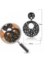 thumb Stainless Steel With Full drill Exaggerated Round Earrings 1