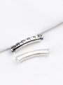 thumb 999 Fine Silver With Silver Plated Six words Curved sleeve Bent Pipe 0