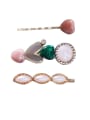 thumb Alloy With Rose Gold Plated Fashion Heart Barrettes & Clips 2