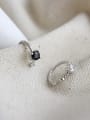 thumb 925 Sterling Silver With  Cubic Zirconia Simplistic Geometric Single Clip On Earrings 0