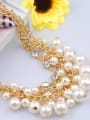 thumb Fashion Multi-layers Imitation Pearls Rhinestones Alloy Necklace 1